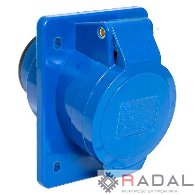 Розетка скрыт. уст. 32А 220В 2P+E IP44 (423) EKF ps-423-32-220