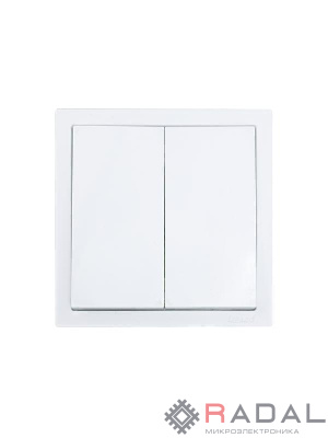 Выключатель 2-кл. СП ZIMA IP20 10А безвинт. зажим бел. LEZARD 704-0288-101QC