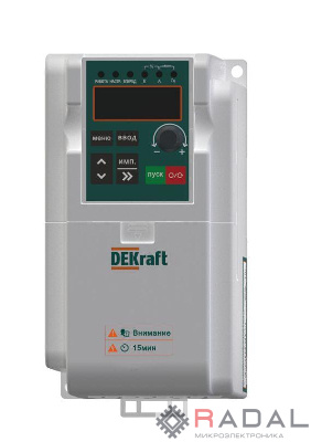 Преобразователь частоты DEKV060 0.75кВт 220В 1ф с торм. модулем SchE DEKV060G0R75S2B