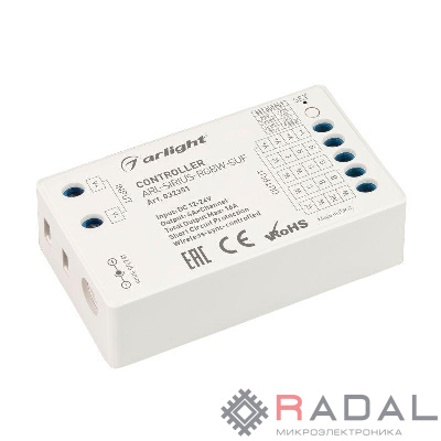 Контроллер ARL-SIRIUS-RGBW-SUF (12-24В 4х4А 2.4G) (IP20 пластик) Arlight 032351