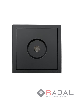 Розетка ТВ оконечная СП ZIMA IP20 черн. бархат LEZARD 704-4288-130