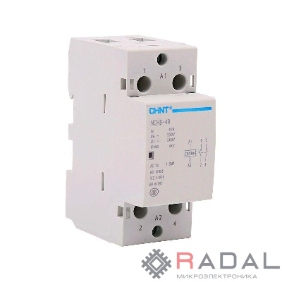 Контактор модульный NCH8-40/11 40А 1НЗ+1НО AC 220/230В 50Гц (R) CHINT 256083
