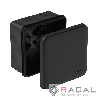 Коробка распределительная MultiBox IP66 85х85х42 DIY (со стикером) черн. SE IMT352971