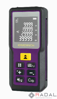 Рулетка лазерная Reel PRO GM60 фиолет. Ermenrich 84645