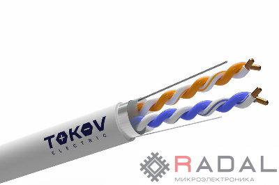 Кабель витая пара F/UTP 2х2х24AWG кат.5E PVC TOKOV ELECTRIC TKE-C06-F22-5E-305-PVC