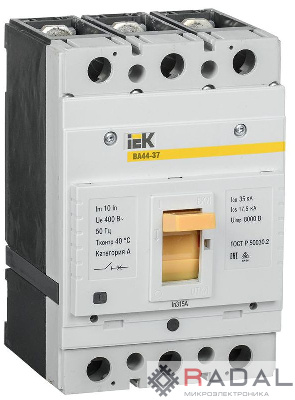 Выключатель автоматический 3п 315А 35кА ВА44-37 IEK SVA4410-3-0315-35