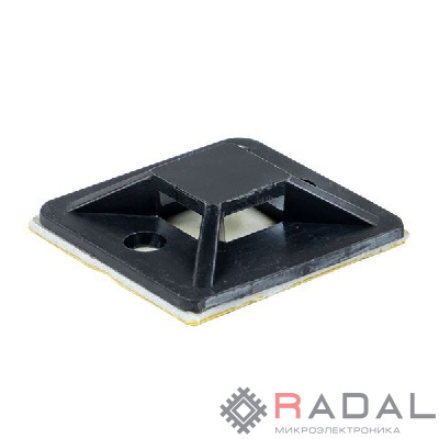 Площадка самоклеящаяся 30х30мм черн. (уп.100шт) EKF plc-30x30-b