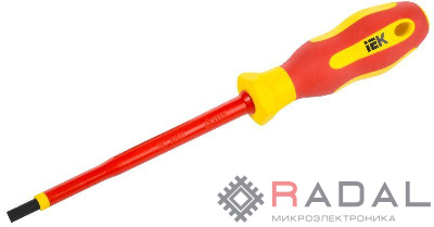 Отвертка диэлектрическая SL5.5х125 Т2 ARMA2L 5 IEK A2L5-SC30-T2-SL-55-125