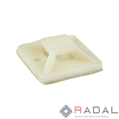 Площадка самоклеящаяся 25х25мм бел. (уп.100шт) EKF plc-25x25
