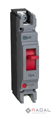 Выключатель автоматический 1п 16А 20кА ВА-301 DEKraft 28002DEK