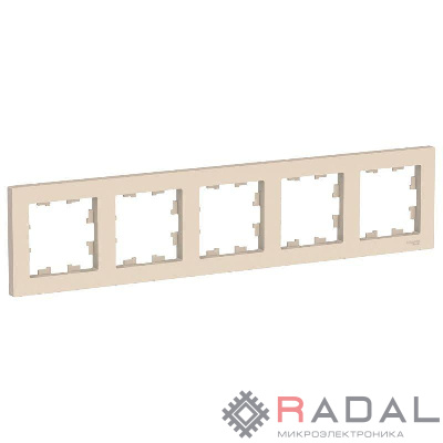 Рамка 5-м AtlasDesign универс. беж. SchE ATN000205