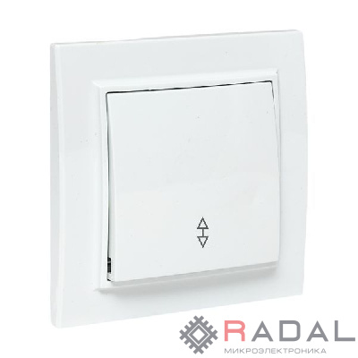 Выключатель проходной 1-кл. СП Минск 10А IP20 бел. Basic EKF ERV10-025-10