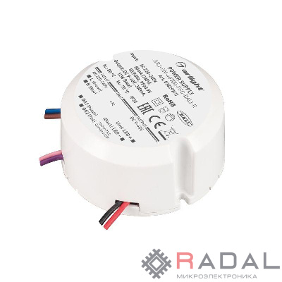 Блок питания ARJ-SN-40300-PFC-DALI-R 12Вт 9-40В 0.3А IP20 пластик Arlight 038299(1)