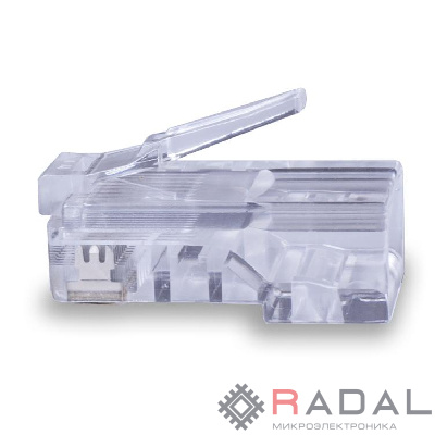 Коннектор 8P8C U/UTP кат.5E (RJ-45) (уп.25шт) SUPRLAN 10-0226