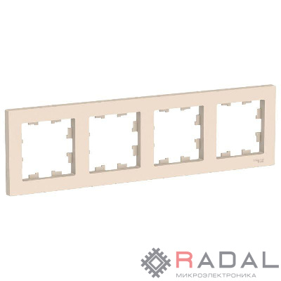Рамка 4-м AtlasDesign универс. беж. SchE ATN000204