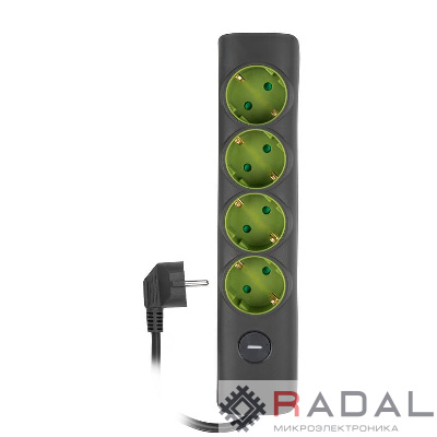 Удлинитель 4х5м с заземл. с выкл. сер. ET-04-500G JAZZway 5051898