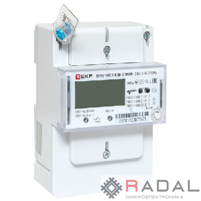 Счетчик SKAT 115E/1-5(60) STIROD 1ф 2т МСК+0 EKF 11503R
