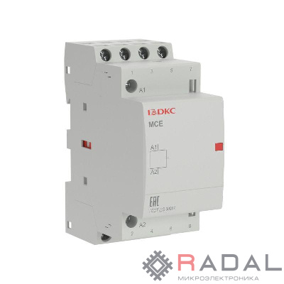 Контактор модульный YON max типа MCE 4P 25A 240В 4НО YON MCE-25-40-A240
