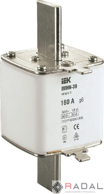 Вставка плавкая ППНИ-39 160А габарит 3 IEK DPP50-160