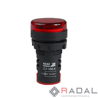 Индикатор напряжения OptiSignal Compact D22 С7-VM-4 красн. 20-500В AC AD22VM КЭАЗ 362189