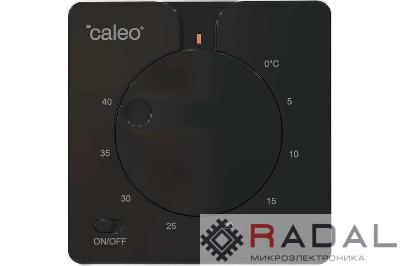 Терморегулятор C430 black встраиваемый аналоговый 3.5кВт CALEO 0К-00000791