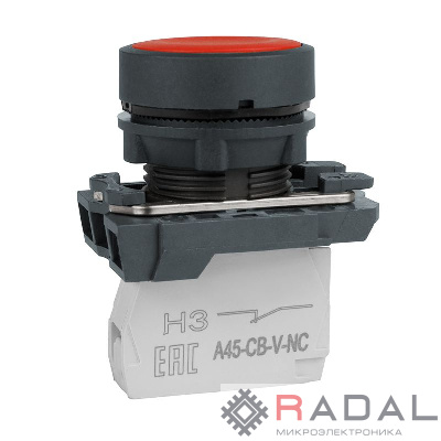 Кнопка OptiSignal D22 C5-P-401 красн. пластик 1НЗ XB5AA42 КЭАЗ 332182