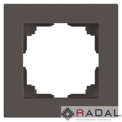 Рамка 1-м СП Accent 6-501-09 титан Intro Б0063769
