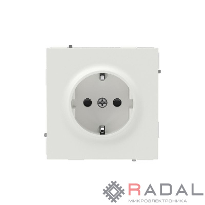 Розетка силовая KANT 2P+E защ. шторки бел. песок DKC 7010003