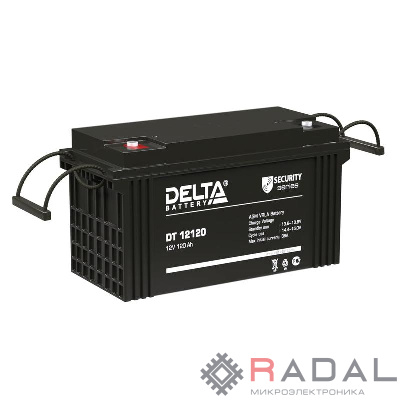 Аккумулятор ОПС 12В 120А.ч Delta DT 12120