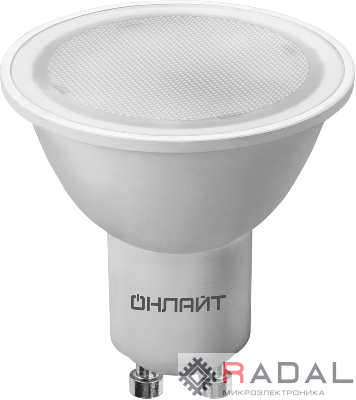 Лампа 90 035 OLL-PAR16-10-230-6.5K-GU10 10Вт ОНЛАЙТ 90035