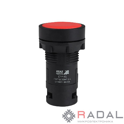 Кнопка OptiSignal Compact D22 С7-P-401 красн. 1НЗ XB7NA42 КЭАЗ 362027