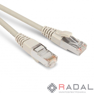Патч-корд PC-LPM-STP-RJ45-RJ45-C5e-2M-LSZH-GY F/UTP экран. кат.5e LSZH 2м сер. Hyperline 42337