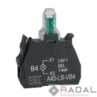 Блок световой OptiSignal D22 A45-LB-VB4 красн. 24VACDC ZBVB4 КЭАЗ 332203