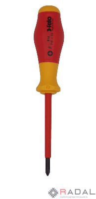 Отвертка диэлектрическая крестовая PH1х80 Felo 91410290