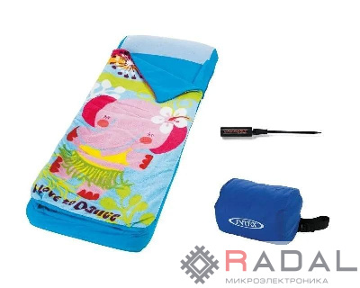 Матрас со спальным мешком Hula Elly 64х152х20 насос (66802) INTEX 78257668021