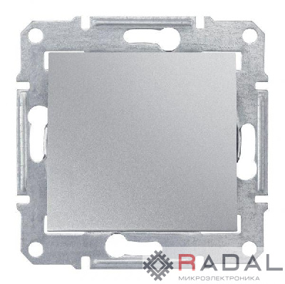 Механизм выключателя 1-кл. СП Sedna 10А IP20 (сх. 1) 250В алюм. SchE SDN0100160