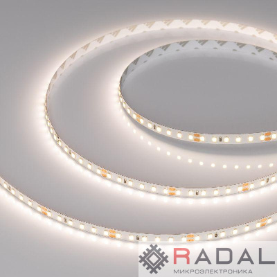 Лента светодиодная RT-A120-8mm 24V Day 4000К 9.6Вт/м IP20 2835 открыт. (уп.5м) Arlight 011581(2)