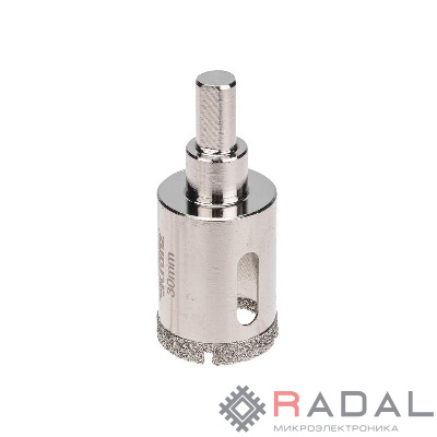 Коронка алмазная 30мм с центровочным сверлом Kranz KR-92-0010