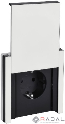 Розетка 1-м СП FORTE&PIANO FP221M 16А IP44 с заземл. защ. шторки с крышкой винтовое крепление бел. IEK FP-R16-16-44-M-K01