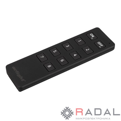 Пульт SMART-R8-DIM 8 зон. 2.4G IP20 пластик Arlight 023029