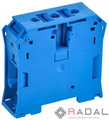 Колодка клеммная CTS 120кв.мм син. IEK YCT10-00-K07-120