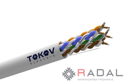 Кабель витая пара U/UTP 4х2х24 AWG кат.5E ССA PVC TOKOV Light (м) TOKOV ELECTRIC TKL-C06-U42CCA-5E-305-PVC