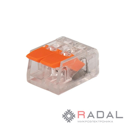Клемма монтажная рычажного соединения PTC-2P 221-412 450В 32А 0.14-4.0кв.мм Jazzway 5050884