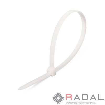 Хомут кабельный КСС "NORD" 4х200 бел. (уп.100шт) КВТ 79730