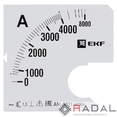 Шкала сменная для A721 4000/5А-1.5 PROxima EKF s-a721-4000
