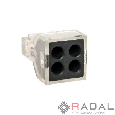 Клемма СМК-104 4 отверстия 1.0-2.5кв.мм (уп.100шт) PROxima EKF plc-smk-104