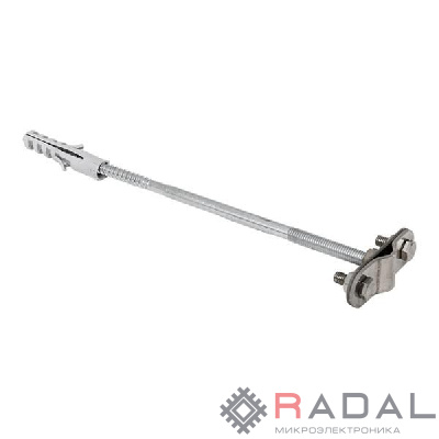 Держатель фасадный L200мм Ni PROxima EKF lp-31200-ni