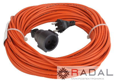 Удлинитель-шнур 1х30м без заземл. 6А IP20 UPx-1-2х0.75-30m ПВС 2х0.75 (бухта) Эра Б0043038