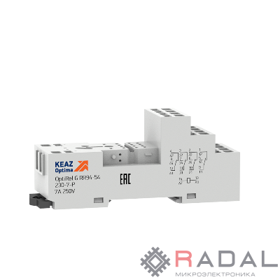 Розетка для реле OptiRel G RR94-54-230-7-P КЭАЗ 281169