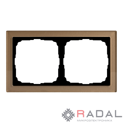 Рамка 2-м ArtGallery Pure органич. стекло шампань SE GAL320502